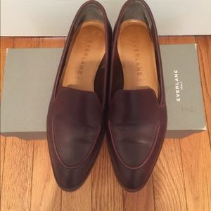 Burgundy Pointy Loafers